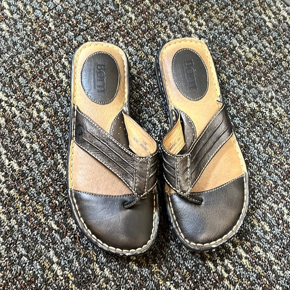 Born Metallic Brown Sandals